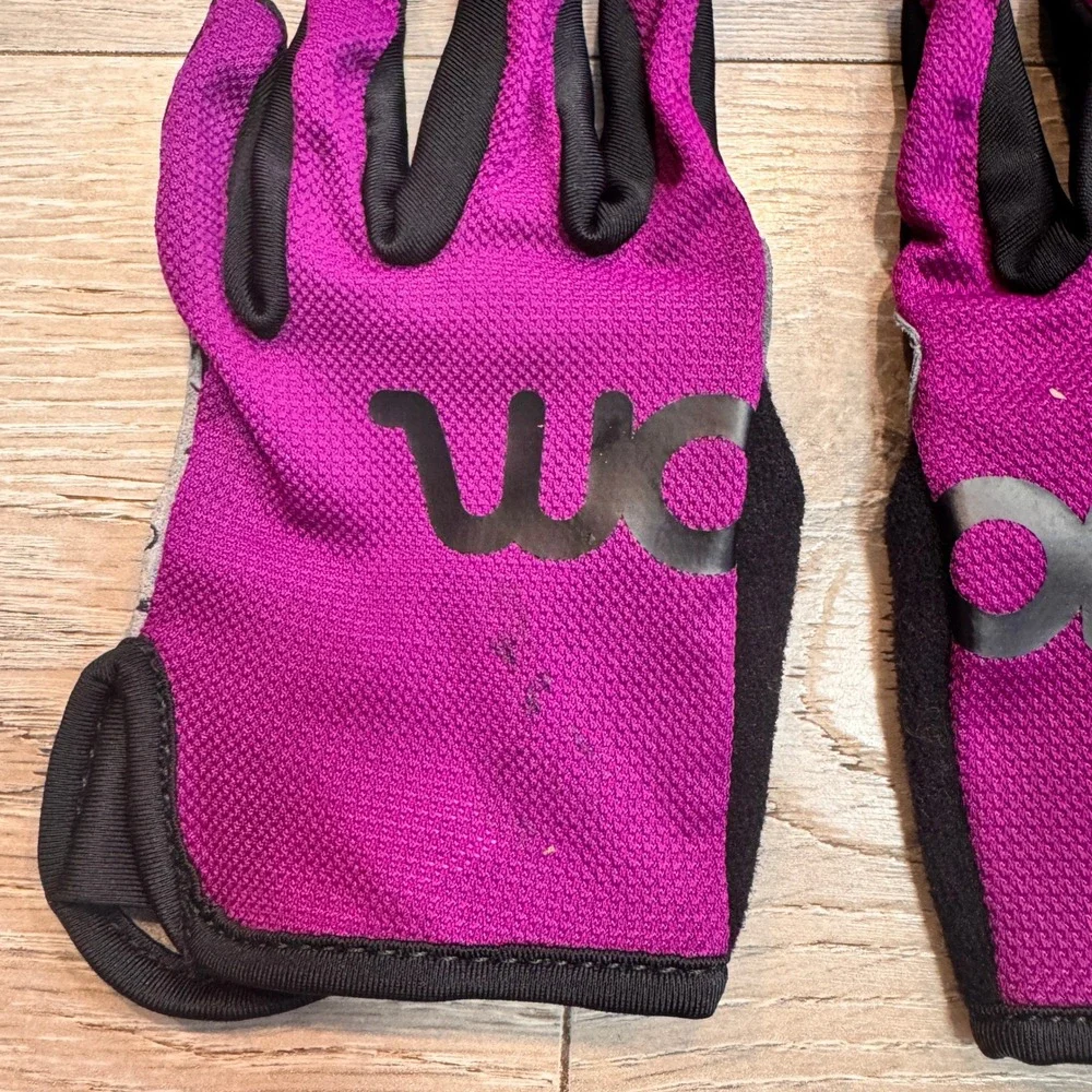 Woom Kids Bike Gloves Purple Black Cycling Outdoor Gear Size 6 Childrens‎